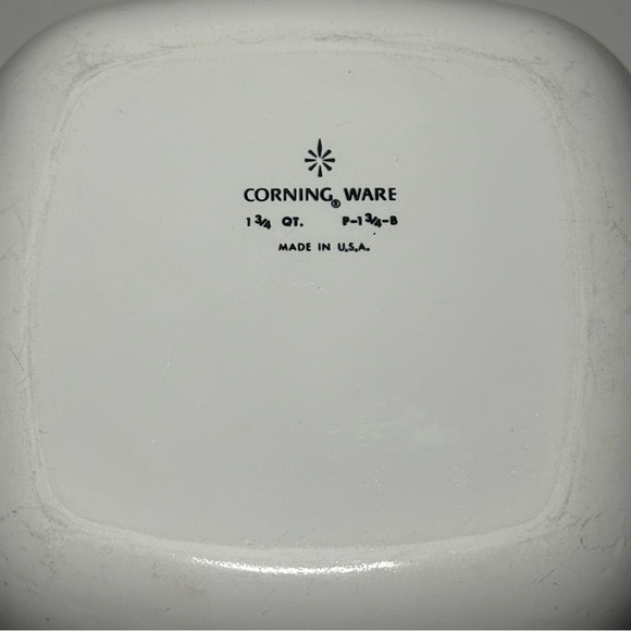 Vintage Corning Ware Blue Cornflower 1 3/4 qt Baking Dish with Pyrex Lid - Picture 8 of 15